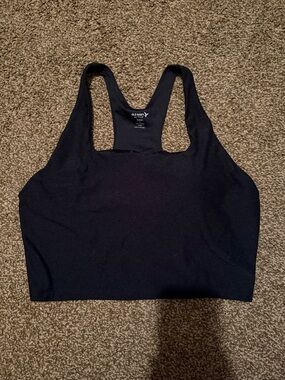 Old Navy Black Seamless Racerback Sports Bralette